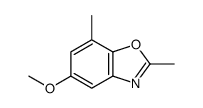 Benzoxazole,5-methoxy-2,7-dimethyl-(9CI)结构式