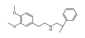 (2R)-N-[2-(3,4-dimethoxyphenyl)ethyl]-2-phenylpropan-1-amine结构式