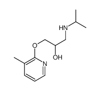 1-(3-methylpyridin-2-yl)oxy-3-(propan-2-ylamino)propan-2-ol Structure