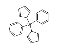 di-cyclopenta-2,4-dienyl-diphenyl stannane结构式