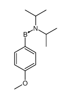 [di(propan-2-yl)amino]-(4-methoxyphenyl)boron Structure