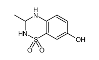 2H-1,2,4-Benzothiadiazin-7-ol, 3,4-dihydro-3-methyl-, 1,1-dioxide (9CI)结构式