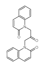 2(1H)-Quinolinone, 1,1-(2-oxo-1,3-propanediyl)bis-结构式