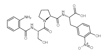 Abz-Ser-Pro-3-nitro-Tyr-OH Structure