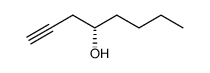 (S)-oct-1-yn-4-ol结构式