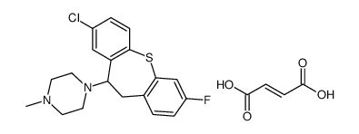 (E)-but-2-enedioic acid,1-(3-chloro-9-fluoro-5,6-dihydrobenzo[b][1]benzothiepin-5-yl)-4-methylpiperazine Structure