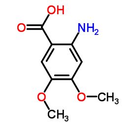 2-Amino-4,5-dimethoxybenzoic acid Structure