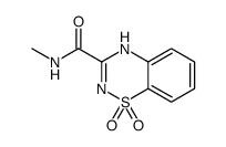 N-methyl-1,1-dioxo-4H-1λ6,2,4-benzothiadiazine-3-carboxamide结构式