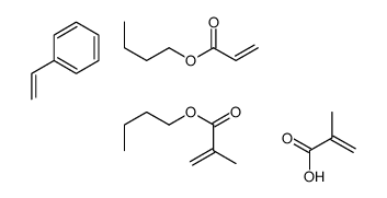 butyl 2-methylprop-2-enoate,butyl prop-2-enoate,2-methylprop-2-enoic acid,styrene结构式