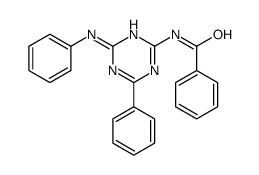 N-(4-anilino-6-phenyl-1,3,5-triazin-2-yl)benzamide结构式