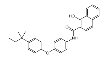 1-hydroxy-N-[4-[4-(2-methylbutan-2-yl)phenoxy]phenyl]naphthalene-2-carboxamide结构式