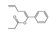 1-Phenyl-1,4-pentadienyl-propionat结构式