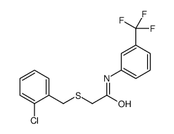 2-[(2-chlorophenyl)methylsulfanyl]-N-[3-(trifluoromethyl)phenyl]acetamide Structure