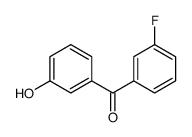 (3-fluorophenyl)-(3-hydroxyphenyl)methanone Structure