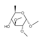 methyl 6-deoxy-2,3-di-O-methyl-α-D-glucopyranoside Structure