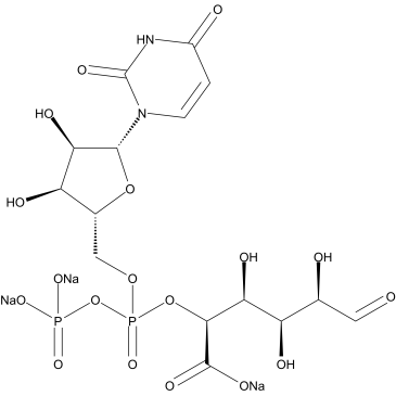 尿苷二磷酸葡糖醛酸结构式