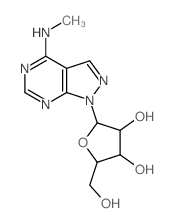 1H-Pyrazolo[3,4-d]pyrimidin-4-amine,N-methyl-1-b-D-ribofuranosyl- picture