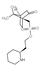 (S)-2-(PIPERIDIN-2-YL)ETHANOL ((1S,4R)-7,7-DIMETHYL-2-OXOBICYCLO[2.2.1]HEPTAN-1-YL)METHANESULFONATE Structure