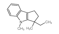 Cyclopent[b]indole, 3-ethyl-1,2,3,4-tetrahydro-3,4-dimethyl- (9CI) Structure