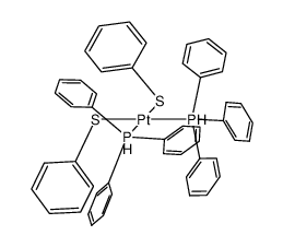 cis-Pt(SPh)2(PPh3)2 Structure