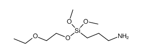 3-(3-methoxy-2,4,7-trioxa-3-silanonan-3-yl)propan-1-amine结构式