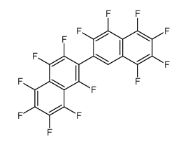 1,2,3,4,5,6,8-heptafluoro-7-(3,4,5,6,7,8-hexafluoronaphthalen-2-yl)naphthalene结构式