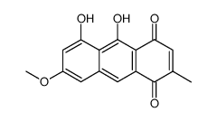 5,10-dihydroxy-7-methoxy-2-methyl-1,4-anthraquinone结构式