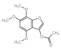 3-Benzofuranol,4,6,7-trimethoxy-, 3-acetate picture