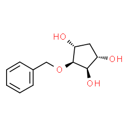 1,2,4-Cyclopentanetriol, 3-(phenylmethoxy)-, (1R,2S,3R,4S)-rel- (9CI) structure