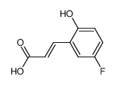 3-(5-FLUORO-2-HYDROXY-PHENYL)-ACRYLIC ACID结构式