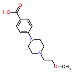 4-[4-(2-Methoxyethyl)-1-piperazinyl]benzoic acid结构式