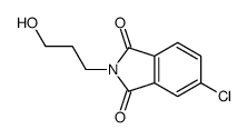 5-chloro-2-(3-hydroxypropyl)isoindole-1,3-dione结构式