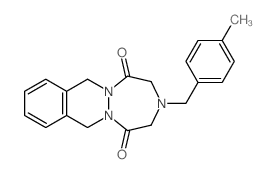 1H-[1,2,5]Triazepino[1,2-b]phthalazine-1,5(2H)-dione,3,4,7,12-tetrahydro-3-[(4-methylphenyl)methyl]-结构式