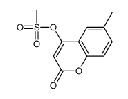 (6-methyl-2-oxochromen-4-yl) methanesulfonate结构式