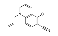 4-[bis(prop-2-enyl)amino]-2-chlorobenzonitrile结构式