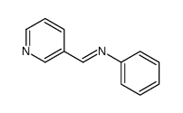 N-phenyl-1-pyridin-3-ylmethanimine结构式