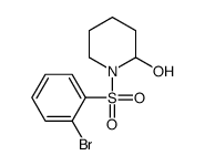 1-(2-bromophenyl)sulfonylpiperidin-2-ol结构式