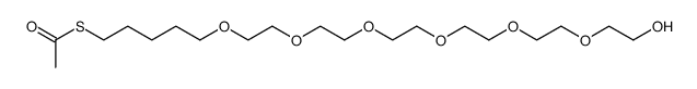 S-(23-hydroxy-6,9,12,15,18,21-hexaoxatricos-1-yl)ethane-thioate Structure