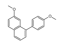 7-methoxy-1-(4-methoxyphenyl)naphthalene结构式