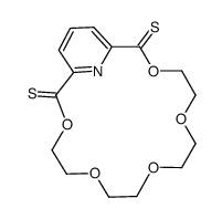 3,6,9,12,15-Pentaoxa-21-azabicyclo(15.3.1)heneicosa-1(21),17,19-triene-2,16-dithione Structure