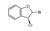 trans-2-bromo-3-chloro-2,3-dihydrobenzofuran Structure