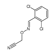 2-[(2,6-dichlorophenyl)methylideneamino]oxyacetonitrile结构式