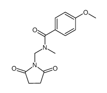 N-methyl-N-succinimidomethyl-p-methoxybenzamide结构式