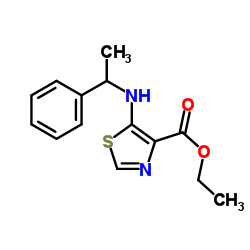 Ethyl 5-[(1-phenylethyl)amino]-1,3-thiazole-4-carboxylate Structure