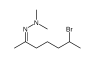 2-Heptanone, 6-bromo-, 2,2-dimethylhydrazone结构式