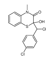 2-[Chloro-(4-chloro-phenyl)-methyl]-2-hydroxy-4-methyl-4H-benzo[1,4]thiazin-3-one Structure