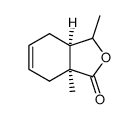 (3aR,7aS)-3,7a-dimethyl-3a,4,7,7a-tetrahydroisobenzofuran-1(3H)-one Structure