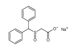 sodium 2-[(diphenylmethyl)sulfinyl]acetate Structure