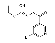 ethyl N-[2-(5-bromopyridin-3-yl)-2-oxoethyl]carbamate Structure