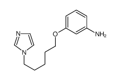 3-(5-imidazol-1-ylpentoxy)aniline结构式